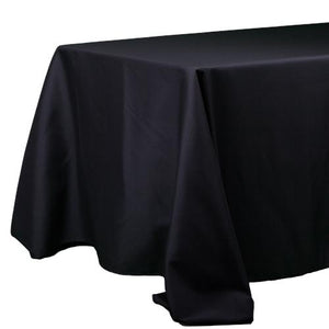 Richland Rectangle Tablecloth 90"x132" Black