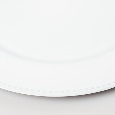 richland beaded charger plate 13 white - thumbnail number 5