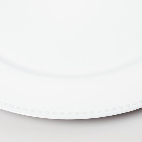richland beaded charger plate 13 white - thumbnail number 5