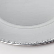 richland beaded charger plate 13 silver - thumbnail number 4