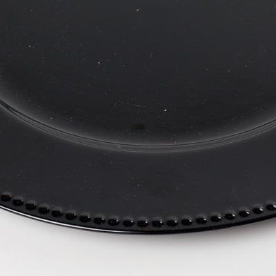 richland beaded charger plate 13 black set of 12 - thumbnail number 3