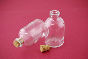 Mini Glass Bottles with Cork 30ml 3in (Pack of 10)
