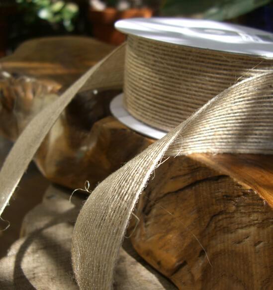 natural jute ribbon 1 5 x 10yds