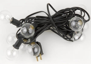 Globe Lights 10ct - 22.5ft - 24in Spacing, Black Cord, Paper Lantern Lights