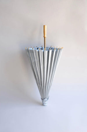 paper parasol silver 32in