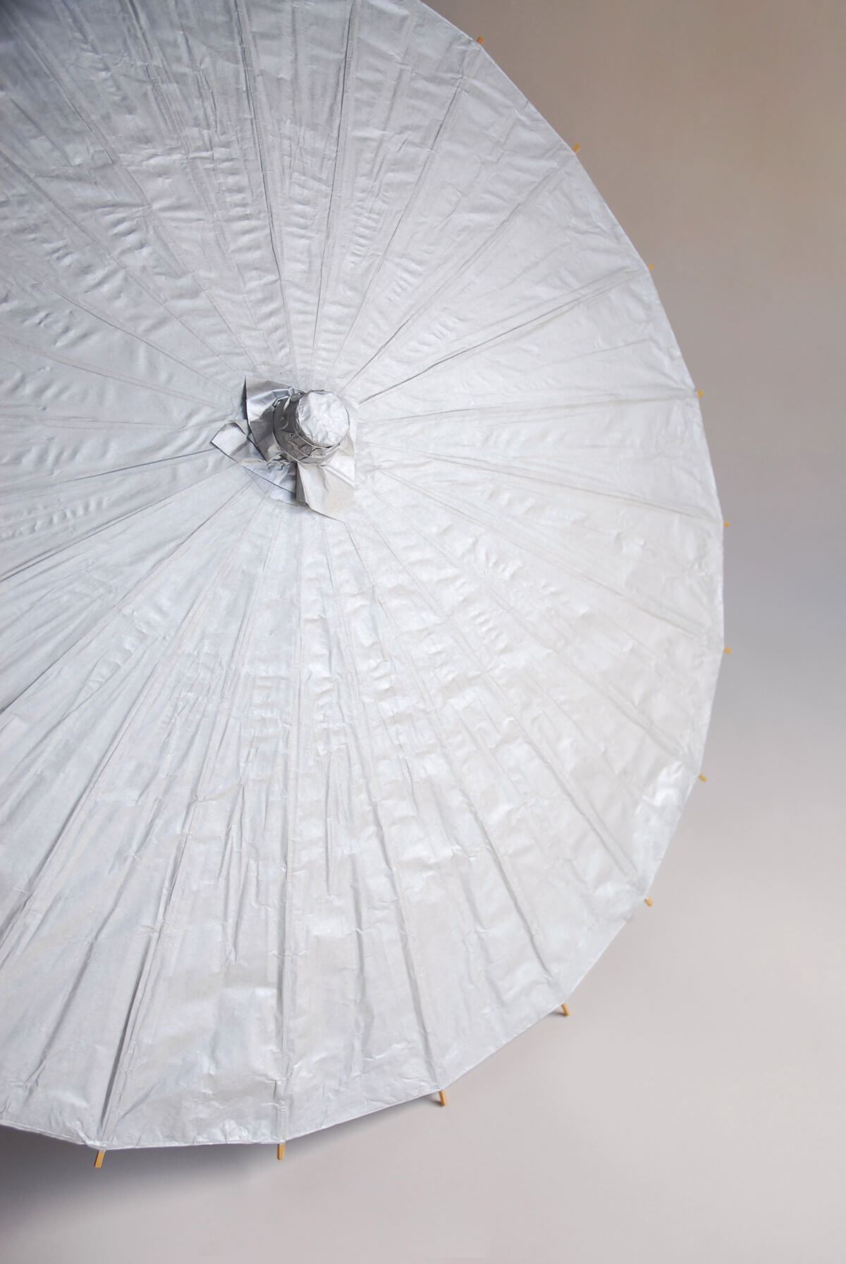 Paper Parasol Silver 32in