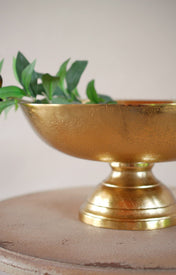 Pedestal Bowl Gold - thumbnail number 1