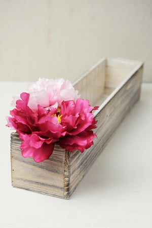 white washed wood 20x4 planter box