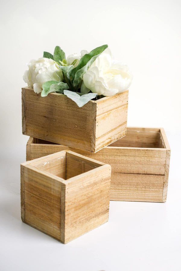Handmade Wooden Berry Box 4in Square Untreated | by SaveOnCrafts.com