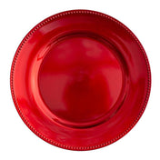 richland beaded charger plate 13 red - thumbnail number 1