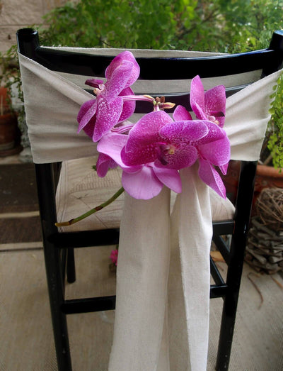 Linen Table Runner or Chair Sash 8 x 108 - thumbnail number 2