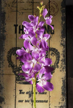 Silk Orchids Lavender 28in
