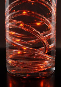 30 LED Amber Mini String Lights, 10.8 ft Clear Cord, Battery Operated