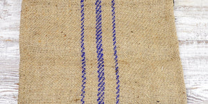 Jute Table Runner with Purple Stripes 14 x 72-in