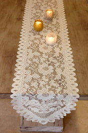 lace table runners ivory 13 x 120in - thumbnail number 2