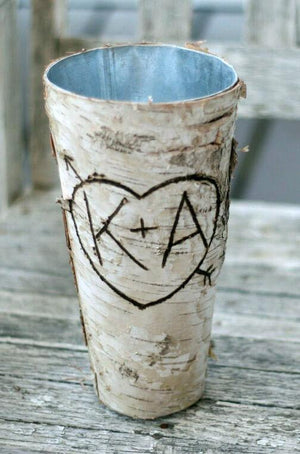 birch bark vases 9 zinc vase wrapped in birch