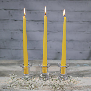 Richland Simple Glass Taper Candle Holder Set of 6