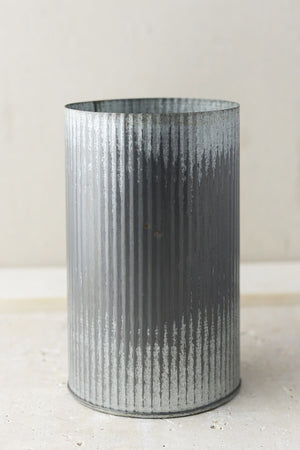 norah corrugated zinc vase 7