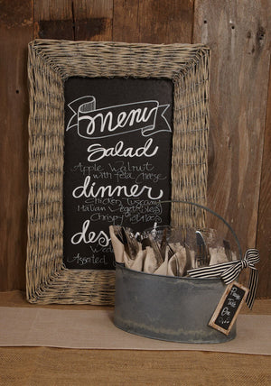 Willow Framed Chalkboard  24.5in